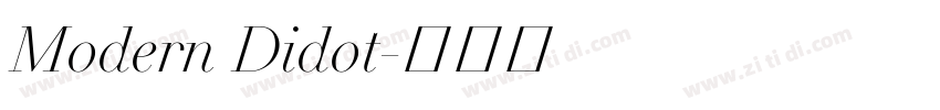 Modern Didot字体转换 Modern Didot字体转换